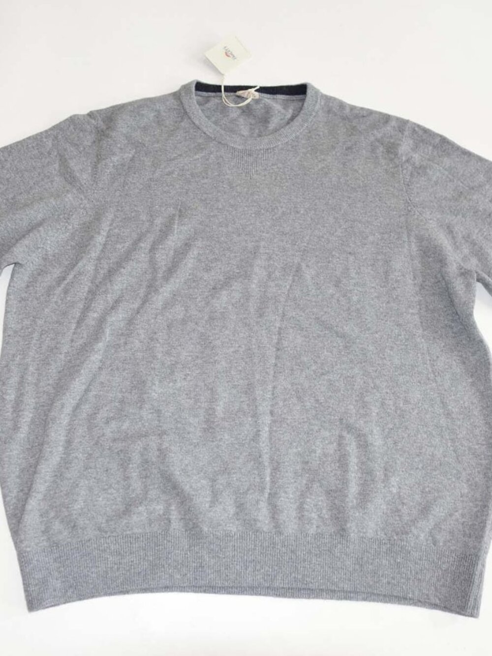 Faherty Men's Jackson Crewneck Sweater Size XXL NWT Gray Cotton Blend Pullover
